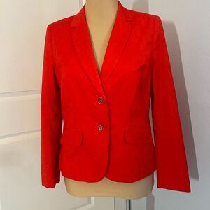 The 7th Avenue Design Studio New York and Co Red Cotton Blazer